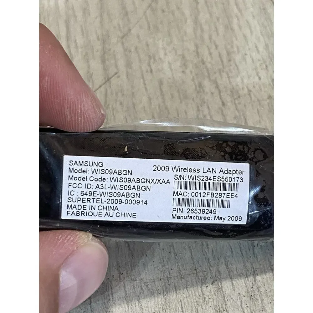 SAMSUNG 2009 Wireless LAN Model WIS09ABGN - USB